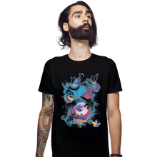 Load image into Gallery viewer, Shirts Fitted Shirts, Mens / Small / Black Legend Of The Lamp