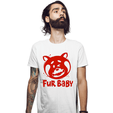 Load image into Gallery viewer, Daily_Deal_Shirts Fitted Shirts, Mens / Small / White Fur Baby