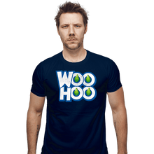 Load image into Gallery viewer, Secret_Shirts Fitted Shirts, Mens / Small / Navy Woohoo