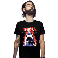 Load image into Gallery viewer, Shirts Fitted Shirts, Mens / Small / Black Jaws
