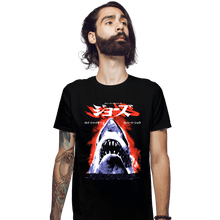 Load image into Gallery viewer, Shirts Fitted Shirts, Mens / Small / Black Jaws