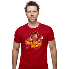 Load image into Gallery viewer, Daily_Deal_Shirts Fitted Shirts, Mens / Small / Red The Wings Of Liberty