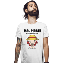 Load image into Gallery viewer, Shirts Fitted Shirts, Mens / Small / White The Little Mr Pirate