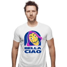 Load image into Gallery viewer, Shirts Fitted Shirts, Mens / Small / White Bella Ciao Tacos