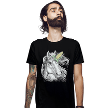 Load image into Gallery viewer, Shirts Fitted Shirts, Mens / Small / Black UniCORN