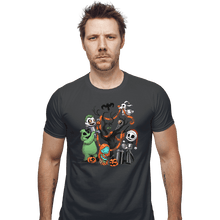 Load image into Gallery viewer, Shirts Fitted Shirts, Mens / Small / Charcoal Nightmare Tree