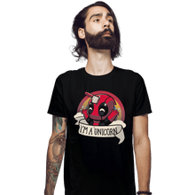 Load image into Gallery viewer, Shirts Fitted Shirts, Mens / Small / Black I'm A Unicorn