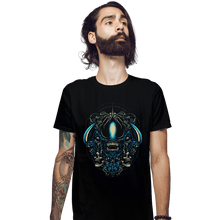 Load image into Gallery viewer, Daily_Deal_Shirts Fitted Shirts, Mens / Small / Black See You In Space