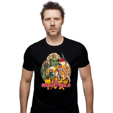 Load image into Gallery viewer, Daily_Deal_Shirts Fitted Shirts, Mens / Small / Black Golden Axe Girls