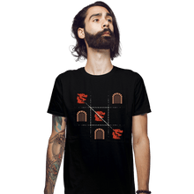 Load image into Gallery viewer, Secret_Shirts Fitted Shirts, Mens / Small / Black Three In A Row