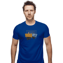 Load image into Gallery viewer, Shirts Fitted Shirts, Mens / Small / Royal Blue Kirk Loves It