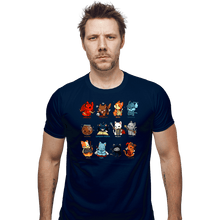 Load image into Gallery viewer, Secret_Shirts Fitted Shirts, Mens / Small / Navy Roleplay Cats