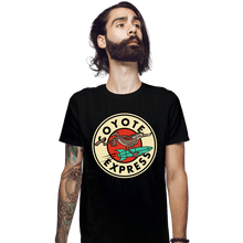 Load image into Gallery viewer, Daily_Deal_Shirts Fitted Shirts, Mens / Small / Black Coyote Express