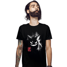 Load image into Gallery viewer, Shirts Fitted Shirts, Mens / Small / Black Gengar Ink