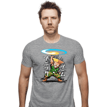 Load image into Gallery viewer, Daily_Deal_Shirts Fitted Shirts, Mens / Small / Sports Grey Sonic Disc