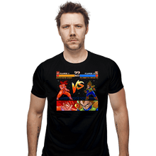 Load image into Gallery viewer, Shirts Fitted Shirts, Mens / Small / Black Goku VS Vegeta Alternate Version