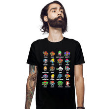 Load image into Gallery viewer, Daily_Deal_Shirts Fitted Shirts, Mens / Small / Black The Many Suits Of Samus