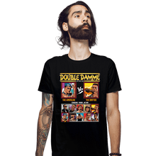 Load image into Gallery viewer, Shirts Fitted Shirts, Mens / Small / Black Double Damme