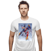 Load image into Gallery viewer, Daily_Deal_Shirts Fitted Shirts, Mens / Small / White Wing Zero Watercolor