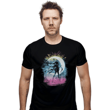 Load image into Gallery viewer, Shirts Fitted Shirts, Mens / Small / Black Moon Storm