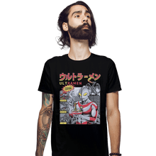 Load image into Gallery viewer, Shirts Fitted Shirts, Mens / Small / Black Ultramen