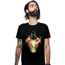 Load image into Gallery viewer, Shirts Fitted Shirts, Mens / Small / Black S H A Z A M