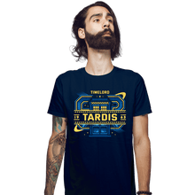 Load image into Gallery viewer, Shirts Fitted Shirts, Mens / Small / Navy The Space Phone Box