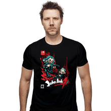 Load image into Gallery viewer, Daily_Deal_Shirts Fitted Shirts, Mens / Small / Black John Ink