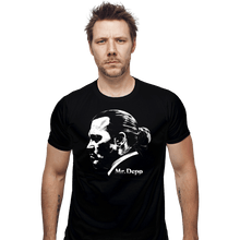 Load image into Gallery viewer, Daily_Deal_Shirts Fitted Shirts, Mens / Small / Black Mr. Depp