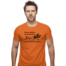 Load image into Gallery viewer, Daily_Deal_Shirts Fitted Shirts, Mens / Small / Orange Go Directly To Jail, Creep