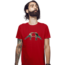 Load image into Gallery viewer, Shirts Fitted Shirts, Mens / Small / Red 80s Fusion
