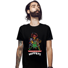 Load image into Gallery viewer, Secret_Shirts Fitted Shirts, Mens / Small / Black Teenage Mutant Ninja Muppets