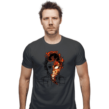 Load image into Gallery viewer, Daily_Deal_Shirts Fitted Shirts, Mens / Small / Charcoal Power God Of Fire