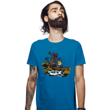 Load image into Gallery viewer, Secret_Shirts Fitted Shirts, Mens / Small / Sapphire The Adventures Of The Deer-Boy