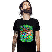 Load image into Gallery viewer, Daily_Deal_Shirts Fitted Shirts, Mens / Small / Black The Mystery Machine