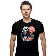 Load image into Gallery viewer, Secret_Shirts Fitted Shirts, Mens / Small / Black Ghostface Santa