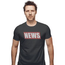 Load image into Gallery viewer, Shirts Fitted Shirts, Mens / Small / Charcoal NEWS