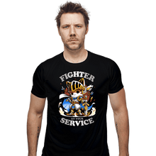 Load image into Gallery viewer, Daily_Deal_Shirts Fitted Shirts, Mens / Small / Black Fighter's Call