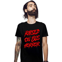 Load image into Gallery viewer, Daily_Deal_Shirts Fitted Shirts, Mens / Small / Black 80s Horror