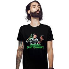 Load image into Gallery viewer, Daily_Deal_Shirts Fitted Shirts, Mens / Small / Black To Reanimate Or Not