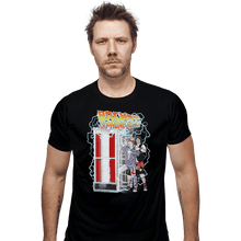 Load image into Gallery viewer, Shirts Fitted Shirts, Mens / Small / Black Back to the Phone Booth