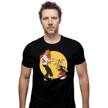 Load image into Gallery viewer, Daily_Deal_Shirts Fitted Shirts, Mens / Small / Black Rabbit Fiction