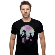 Load image into Gallery viewer, Shirts Fitted Shirts, Mens / Small / Black Samurai Chillhop