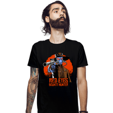 Load image into Gallery viewer, Daily_Deal_Shirts Fitted Shirts, Mens / Small / Black Red Eyes Bounty Hunter