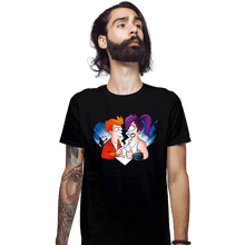 Load image into Gallery viewer, Daily_Deal_Shirts Fitted Shirts, Mens / Small / Black Future Friendzone