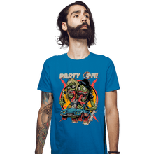 Load image into Gallery viewer, Shirts Fitted Shirts, Mens / Small / Sapphire Party On