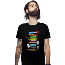 Load image into Gallery viewer, Daily_Deal_Shirts Fitted Shirts, Mens / Small / Black Horror Town