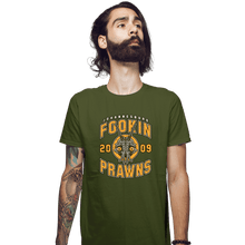 Load image into Gallery viewer, Shirts Fitted Shirts, Mens / Small / Military Green Joburg Prawns