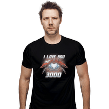 Load image into Gallery viewer, Shirts Fitted Shirts, Mens / Small / Black I Love You 3000
