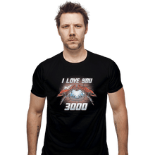 Load image into Gallery viewer, Shirts Fitted Shirts, Mens / Small / Black I Love You 3000